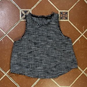 Tweed crop top